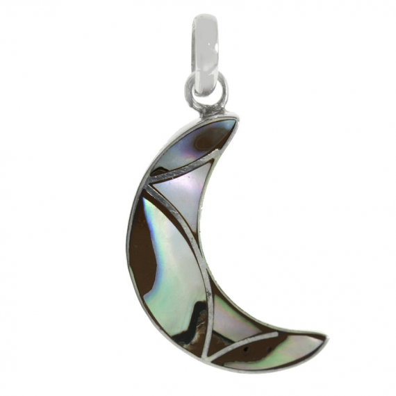 Colgante luna de nácar mexicano