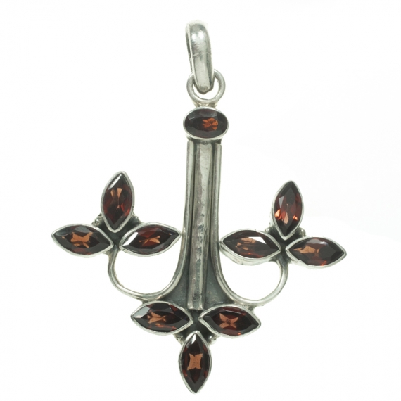 Colgante piedras facetadas