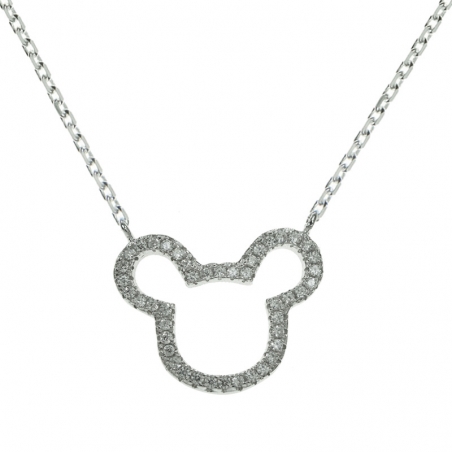 Gargantilla mouse Plata de Ley