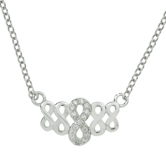 Gargantilla 5 infinitos Plata de Ley