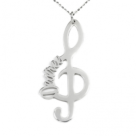 Collar clave de Sol con nombre