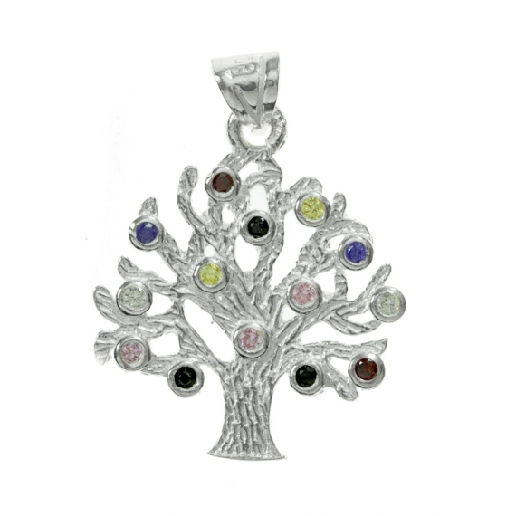 Colgante árbol de la vida multicolor