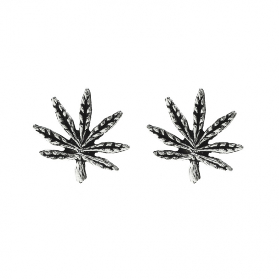 Pendientes hoja puntiaguda Plata de Ley