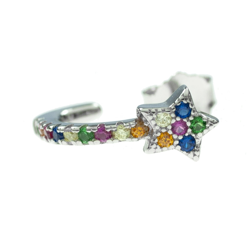 Pendientes estrella Plata de Ley