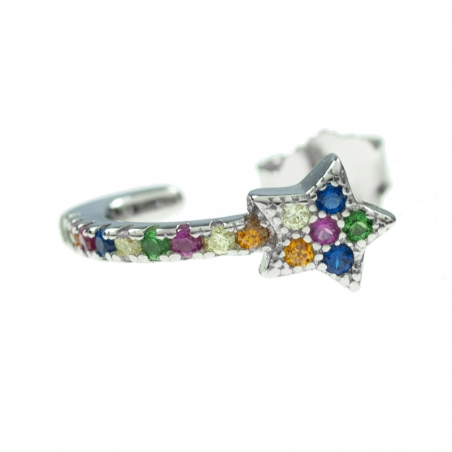 Pendientes estrella Plata de Ley