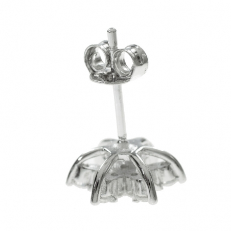 Pendientes copo de circonitas