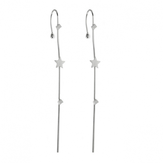 Pendientes bastón Plata de Ley