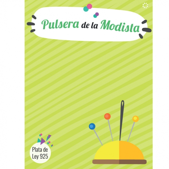 Pulsera de la modista Plata de Ley 2