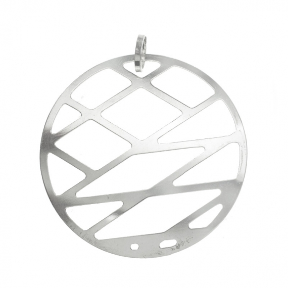 Colgante calado óvalos Plata de Ley