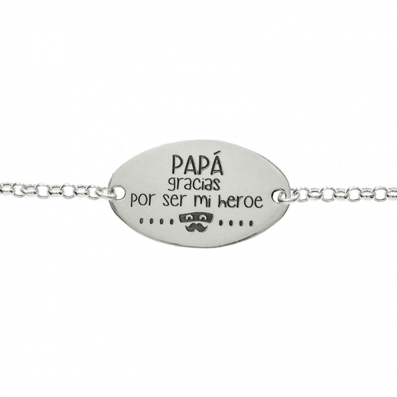 Pulsera Día del Padre Plata de Ley 2