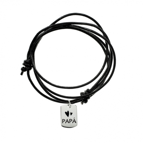 Collar chapa militar mini para Papá