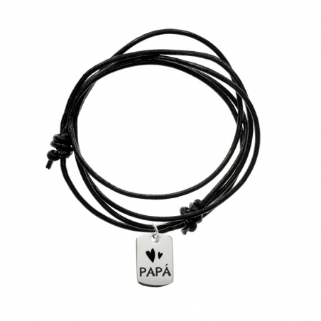 Collar chapa militar mini para Papá