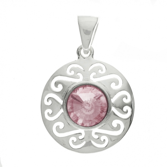 Colgante circonia calado