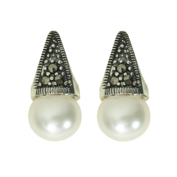 Pendientes Lady Di Plata de Ley
