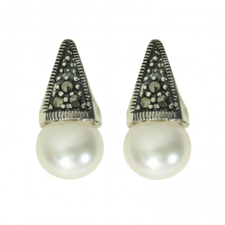 Pendientes Lady Di Plata de Ley