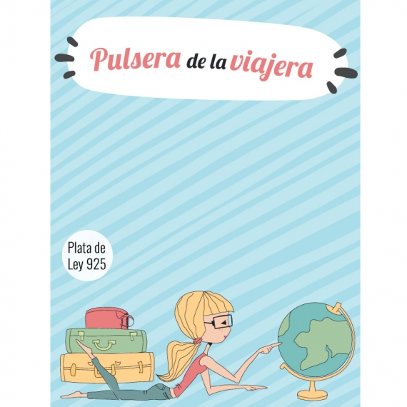 Pulsera de la viajera Plata de Ley 2