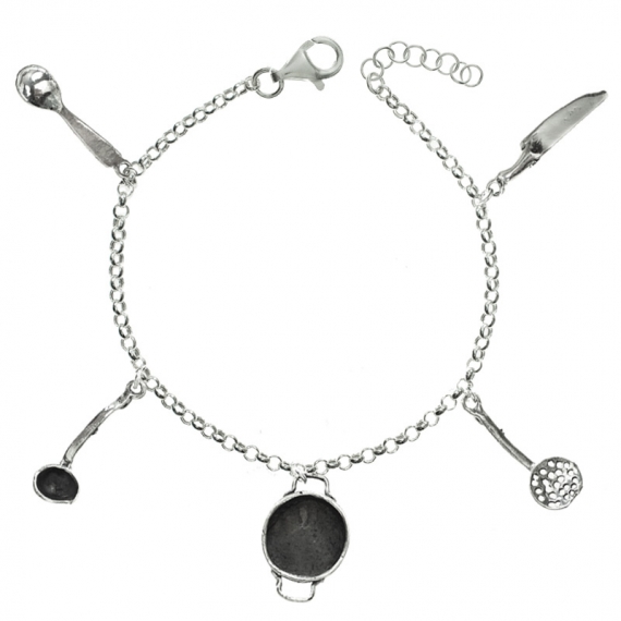 Pulsera de la cocinera Plata de Ley