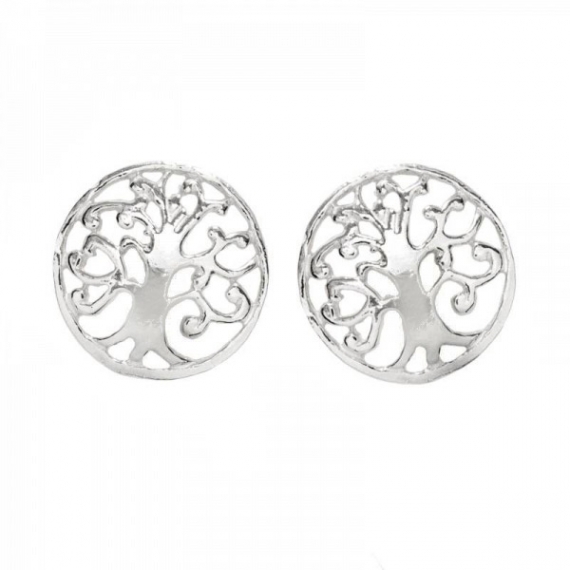Pendientes árbol de la vida bañados en Oro