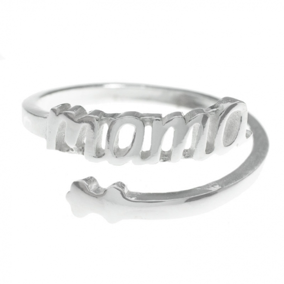 Anillo mamá ajustable Plata de Ley