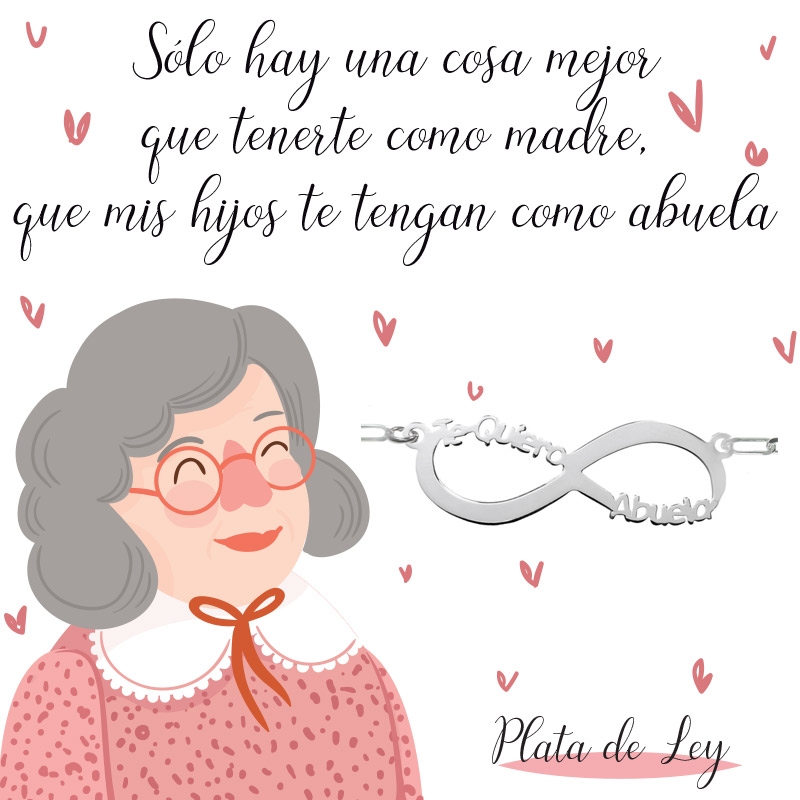 Collar infinito Te quiero abuela