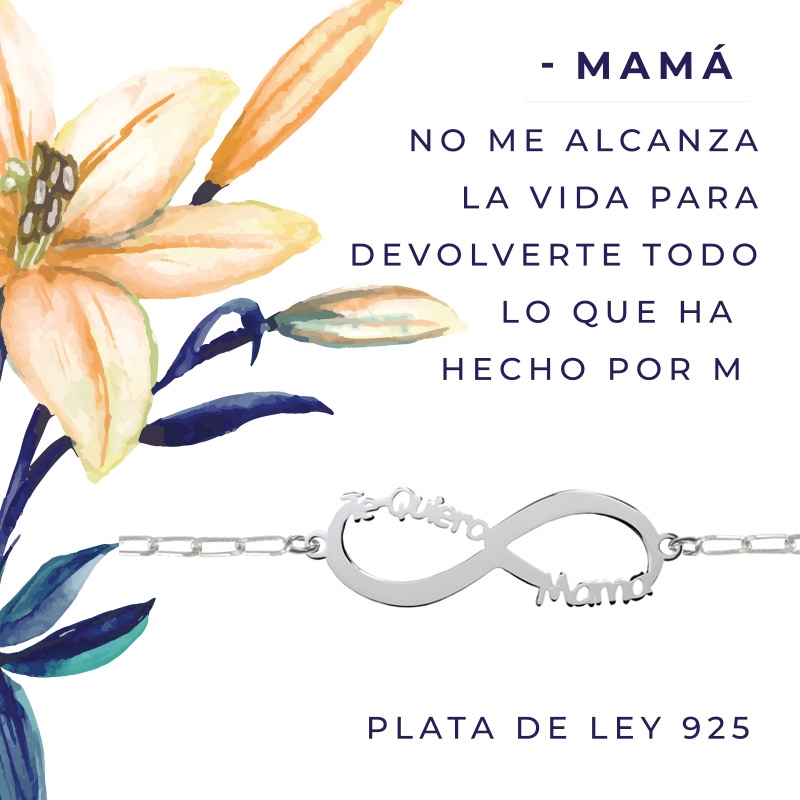 Pulsera infinito Te quiero Mamá