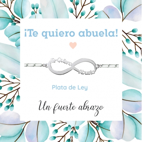 Pulsera Infinito Te Quiero Abuela para dar ánimo