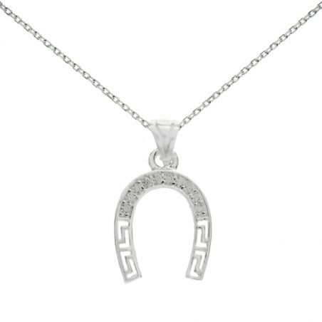Collar herradura de la Suerte Plata de Ley