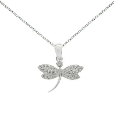 Collar libélula Plata de Ley
