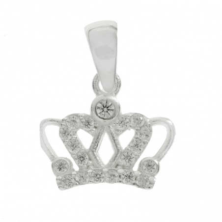 Collar corona Plata de Ley