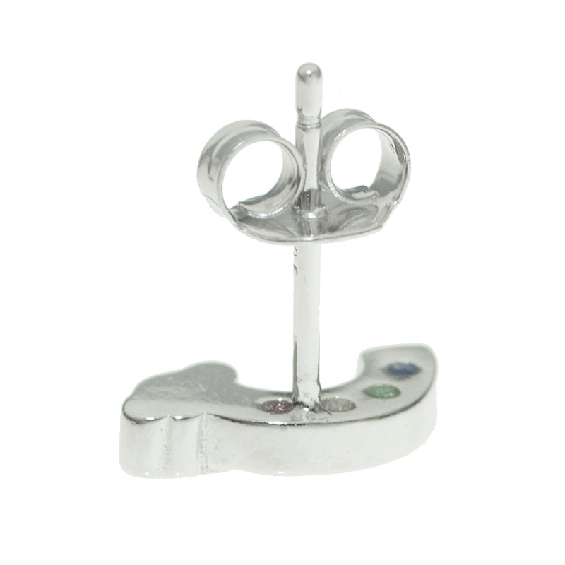 Pendientes arco iris Plata de Ley