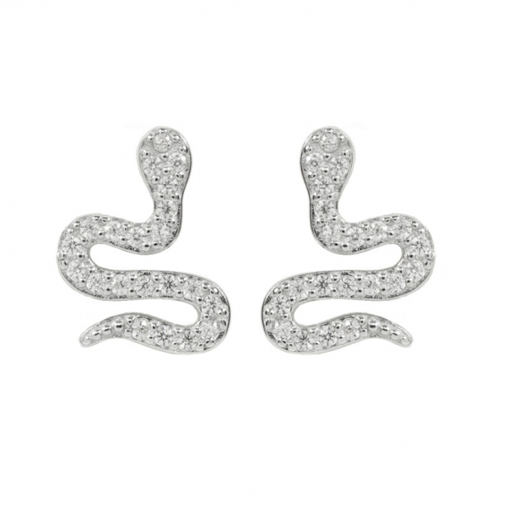 Pendientes serpiente Plata de Ley