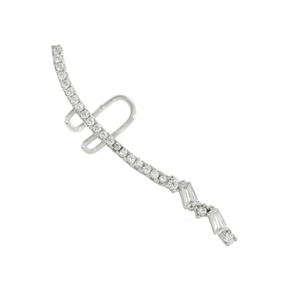 Trepador con circonitas Plata de Ley