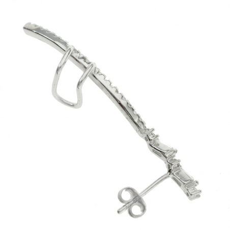 Trepador con circonitas Plata de Ley