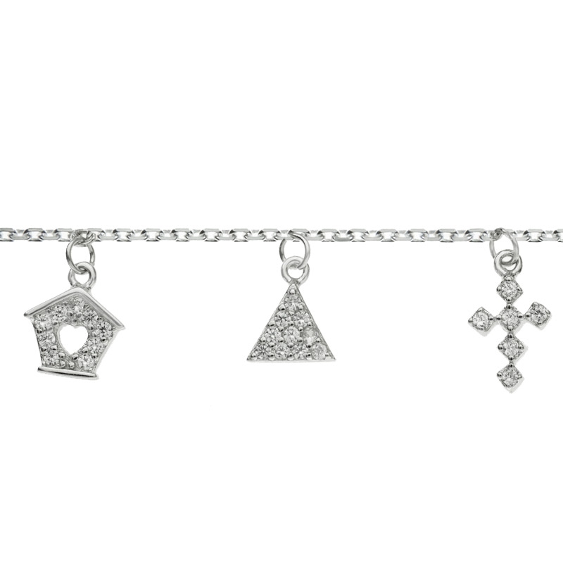 Pulsera con abalorios Plata de Ley 925