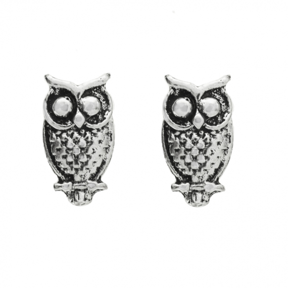Pendientes Búho Plata de Ley