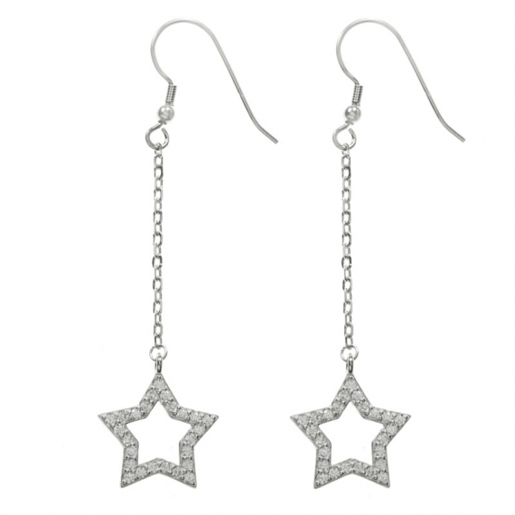Pendientes Star Plata de Ley