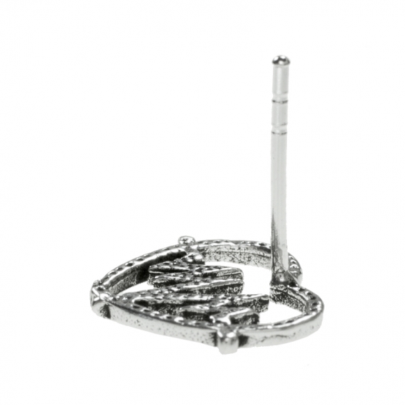 Pendientes corazón electrocardiograma Plata de Ley 2