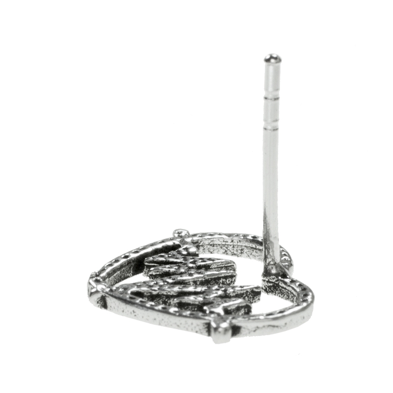 Pendientes corazón electrocardiograma Plata de Ley