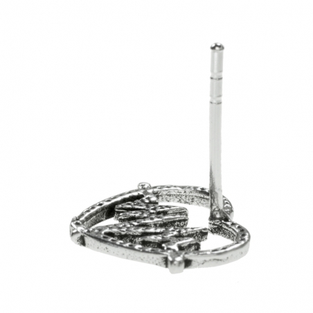 Pendientes corazón electrocardiograma Plata de Ley