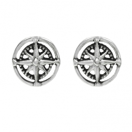 Pendientes rosa de los vientos