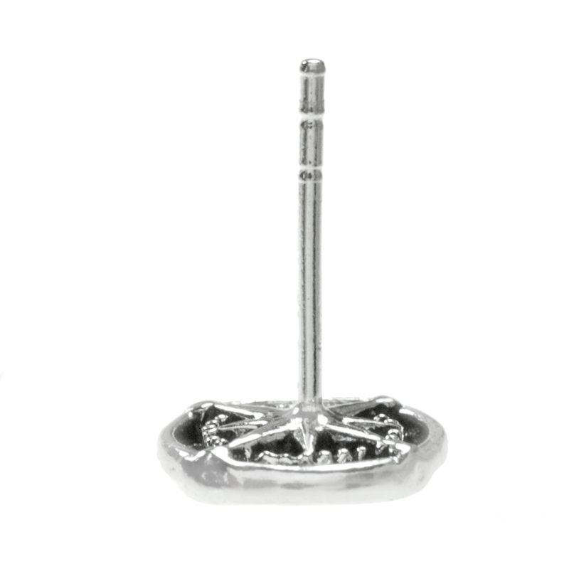 Pendientes rosa de los vientos