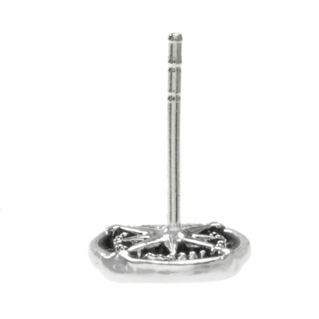 Pendientes rosa de los vientos