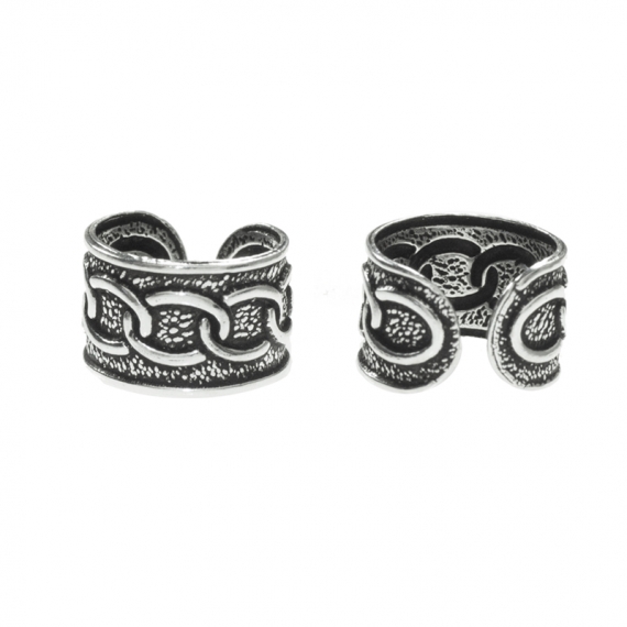 Ear cuff cadena Plata de Ley