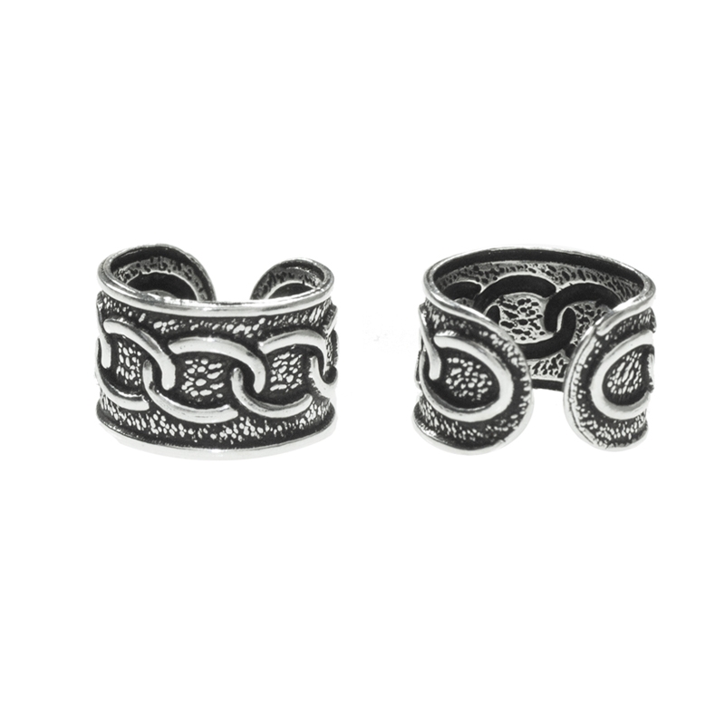 Ear cuff cadena Plata de Ley