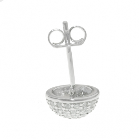 Pendientes asimétricos serpiente Plata de Ley