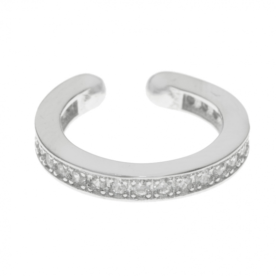 Ear cuff circonitas Plata de Ley