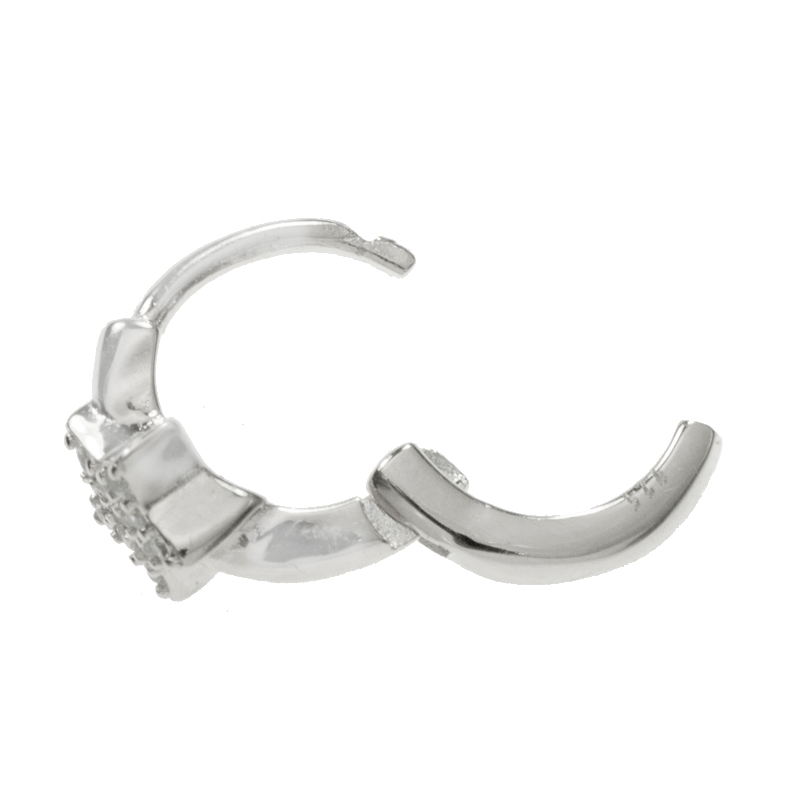 Aros con estrella de circonitas