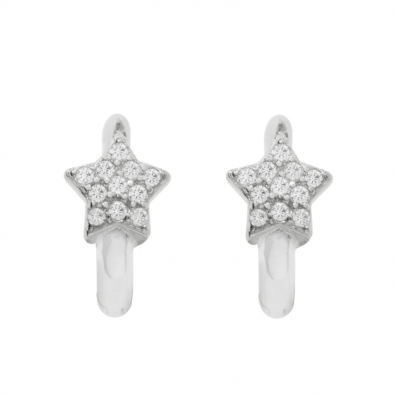 Aros con estrella de circonitas
