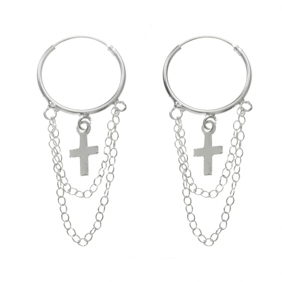 Aros con colgante y cadena 2