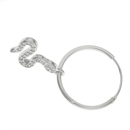 Aros serpiente con circonitas